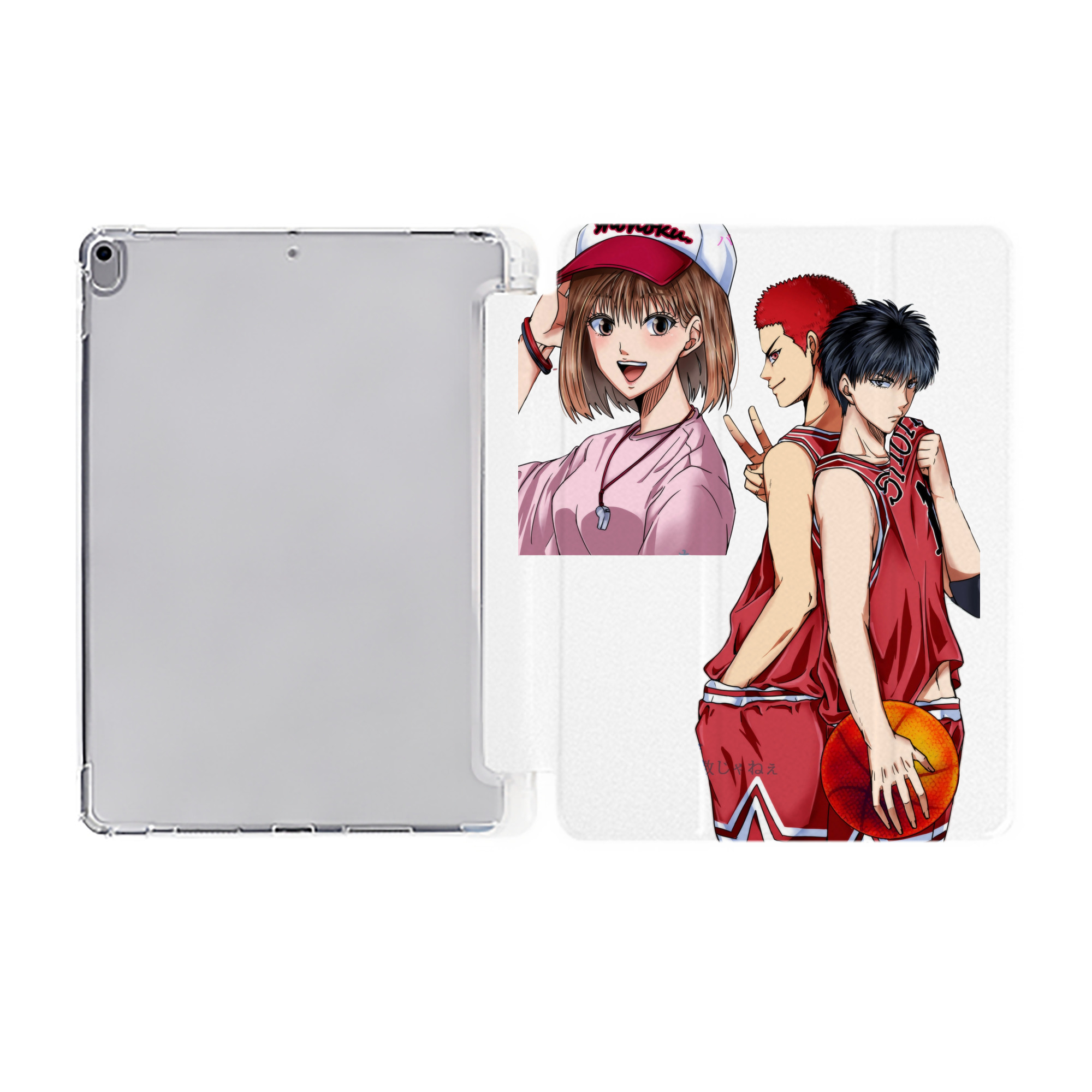 （画像用） SLAM DUNK／スラムダンク IPad ケース ペン収納付き 三つ折りスタンド PUレザー×シリコン 対応機種9.5/10.5/10.9インチ